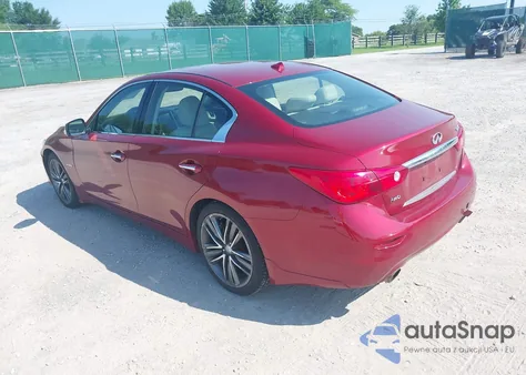 2014 Infiniti Q50 Hybrid Sport из США, поврежденный, VIN JN1AV7AR3EM701694